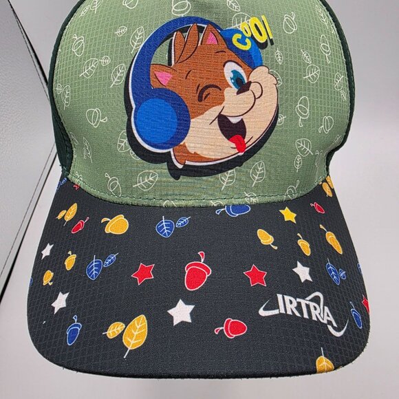 Irtra Black Green Squirrel Cool Adjustable Hat Cap Casual Outdoors Fun - Picture 8 of 8